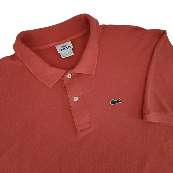 LACOSTE Men's Classic Fit Original polo coral size 9 (4XL) - Picture 3 of 11